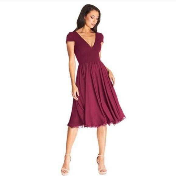 Dress the Population Dresses & Skirts - Dress the Population Dark Magenta Corey Dress. Size M